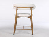 Counter Height Bar Stools Set of 2, Upholstered Counter Stools Modern Barstools with Metal Legs for 92612452