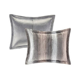 Full/Queen 4PC Faux Fur Comforter Set B03597117