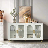 TV Stand 65 Inch TV, Wood TV Stand with Storage Cabinet & Adjustable Shelves, Media TV Console W1445132031