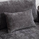 COOLMORE Mid Century Modern chenille Fabric Loveseat sofa, 2-Seat Upholstered Loveseat Sofa Modern W395P151898