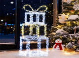 3ft Lighted Christmas Gift Boxes - 200 LED Lights , Acrylic Beads, Multi-Color 16060153