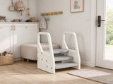 Adjustable 3-Step Toddler Tower with Safety Handles, Non-Slip Platform & Anti-Slip Foot Pads for 98716882