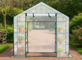 Mini Walk-inhouse with PE Cover, 4-Shelf Indoor Outdoor Plant Gardening 48062888