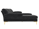 U-Shaped 4-Seat Indoor Modular Sofa Black--Same type97152732 36749210