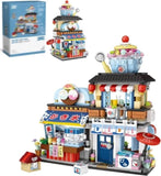 ZNTS 4 PACK Brick Building Set for Kids, 2969 PCS Building Blocks Kit Japanese Street Building Toy Set 84974986