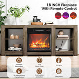 58 inch gray antique oak double-sided cross fireplace cabinet 149 * 40 * 60cm 18 inch fireplace core 51820919