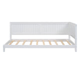 Twin Size Wood Daybed/Sofa Bed, White WF297689AAK