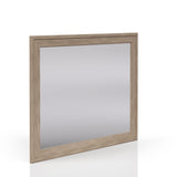 Sand Colored Rectangle Wood Mirror B2699P266475