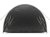 6.8x4.9FT Black Arc Bicycle Storage Shed, 210D PU Silver Coated Oxford, Black Fiberglass Frame, 56945196
