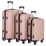 3-in-1 Multifunctional Large Capacity Traveling Storage Suitcase Luggage Set Rose Gold 05651947