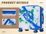 20 Inch PC Spinner Wheel Luggage, Carry on Suitcase, With Printed pattern and Combination Lock W2787P487165