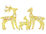 3pcs 2.4FT 2D 4.5V 3.60W Family Elk Iron Frame Courtyard Elk Decoration 55066775