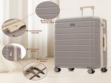 Premium ABS Travel Luggage Set , 3-Piece TSA Lock Suitcase Ensemble 20, 24, and 28 Inch Sizes N726P296022B