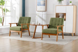 ZNTS Accent Chairs Set of 2 with Table, Mid Century Modern Accent Chair, Wood and Fabric Armchairs W1539P205996