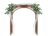 Beautiful And Practical Garden Arch Dark Brown 64813240
