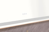 96in. W x36 in. H Frameless Single Bathroom Vanity Mirror in Polished Crystal Bathroom Vanity W1272100775
