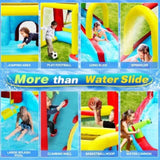 7 in1 Inflatable slide water park bouncing house outdoor Soccer garden bouncer with Splash pool & W167790010