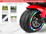Electric Motorcycle for Kids, 12V Battery Powered Ride on Toys 3 Wheels Motorcycle with LED Lights, 46188607