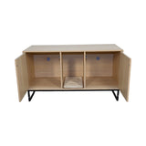 Modern Wooden Cat House with Scratching Mat - 47.64" x 21.46" x 25.98", 76.4 lbs W1412P271586