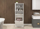One-Compartment One-Door Tilt-Out Laundry Sorter Cabinet - White W1120P146256