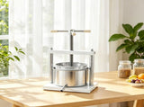 1.45 Gal/5L Manual Fruit Wine Press, Dual Stainless Steel Barrels with Triangular Handle, for Apple, 80528198