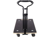 Heavy Duty Wooden Rectangle Moving Dolly with Ergonomic Handle, 440 LBS Load Capacity 3 Inch PP 49214615