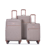 4-Piece Set ,Softshell Suitcase Spinner Wheels Terylene Sets Carry On Suitcase W284P154705