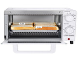4 Slice Countertop Toaster Oven with 3 Settings, Includes Baking Rack and Pan, Arctic White, New 97746124