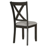6-Piece Kitchen Dining Table Set Wooden Rectangular Dining Table, 4 Fabric Chairs and Bench Family 82897047