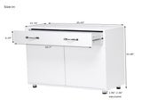 Two door Side Table-White W28203337