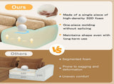 2-seater Modular Sectional Sofa Couches,Soft Fluffy Plush Fabric Bottom Anti-Slip Design,32D High W714P380200