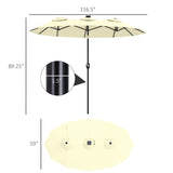 Outdoor beach umbrella/Double-Sided Market Umbrella 09087184