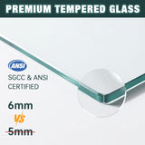 56-60"x74" Aluminum Frame Double Sliding Shower Door,Bypass Bathroom Sliding Door with Premium 1/4" W2011P330163