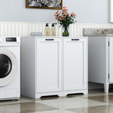 Laundry Cabinet with Doors and shelf, Tilt-Out Laundry Hamper, Freestanding Style, Adjustable Shelf, W331P280824