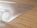 PVC Dull Polish Chair Mat Protection Floor Mat 90x120x0.2cm Rectangular 73468178