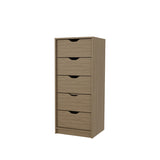 FM FURNITURE Olijato 5-Drawer Dresser for Nurseries and Bedrooms Modern Space-Saving Storage, B128P301391