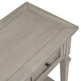 Classic Retro Style Console Table with Three Top Drawers and Open Style Bottom Shelf, Easy Assembly 35752405