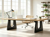 70.86" Executive Desk, Modern Computer Desk with Storage for Home Office 22779403