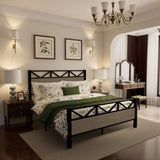 Full Size Bed Frame,Easy Assembly, Brown W3375P324192