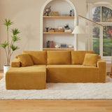 L-Shaped Cloud Sectional Sofa with Deep Seat,No Assembly Required,Modular Couches Sleeper for Living W2339P331509