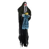Halloween Animated Witch Decor - Sound-Triggered Activation, Included Hanging Rope, Realistic Torn 23945125