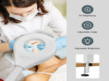 Professional 3 in 1 Facial Steamer on Wheels for Esthetician, Hot & Cold Mist, 5X LED Magnifying 49512153