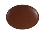 Upholstered Round Ottoman,PU Leather,Brown N757P181733R