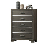 ZNTS Grey 5-Drawer Chest B062P209023