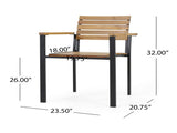 LARIS WOOD AND METAL CHAIR 66383.00