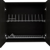 Winslow 150" Wall Cabinet, Four Doors, Two Divisions, Two Shelves B128P148993