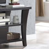 TV Stand Cabinet with curved legs one drawers on metal glides metal square handle modern design B107P302100