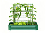 2-in-1 Raised Garden Bed with Trellis - 59" Tall Arch Planter Box for Climbing Plants, Outdoor 75026103