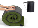 75"D x 25"W x 2.5"H sleeping pad for camping green 44937408