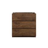 Alice-30F-105,Floor cabinet WITHOUT basin, Walnut color, With three drawers, Pre-assembled W1865107748